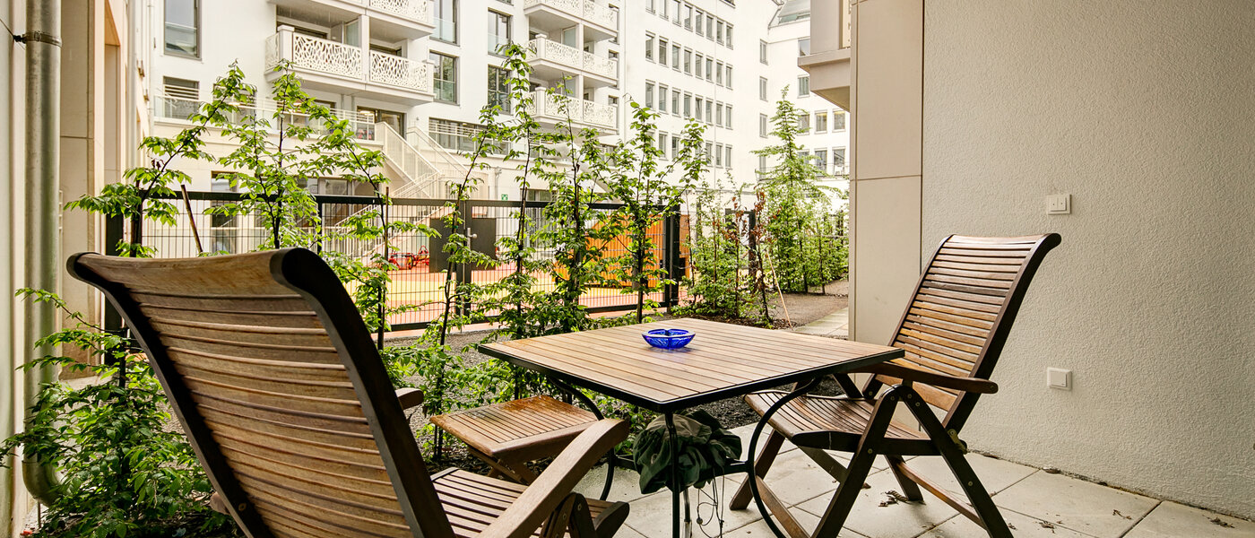 公寓 München Lehel 01 露台 10017