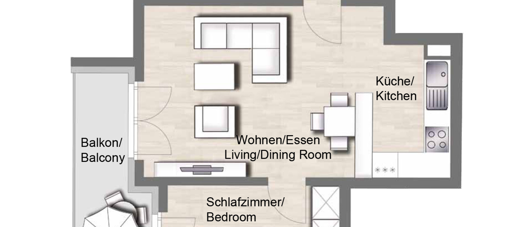 公寓 München Moosach 01 平面图 10026
