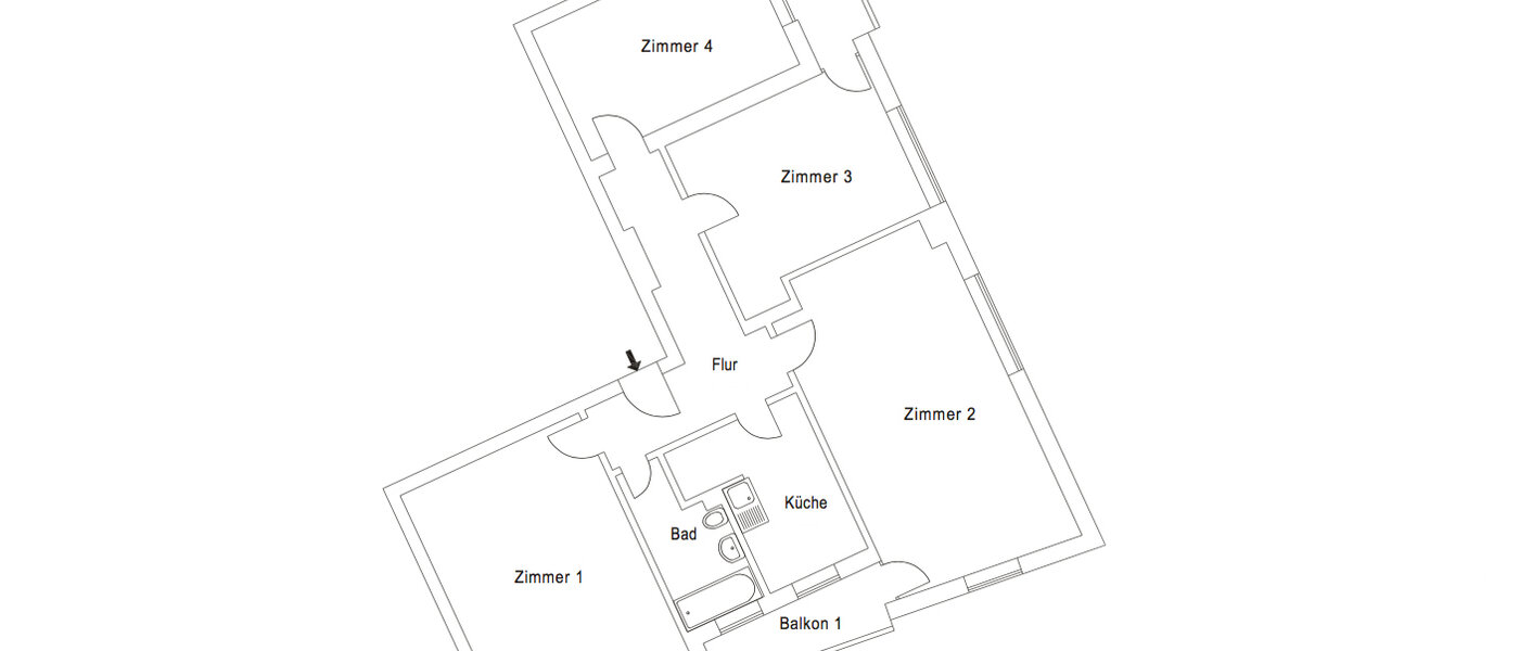 公寓 München Lehel 01 平面图 10088