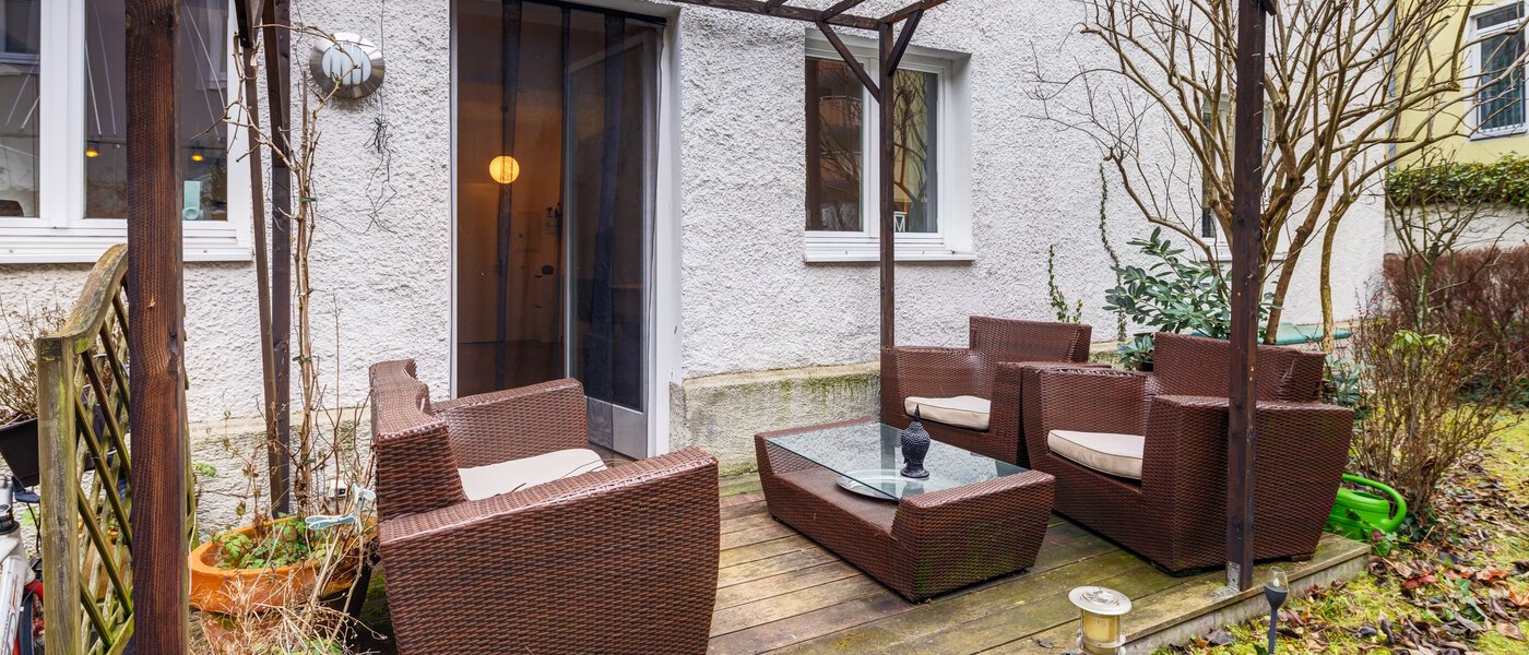 公寓 München Schlachthofviertel 01 露台 10154