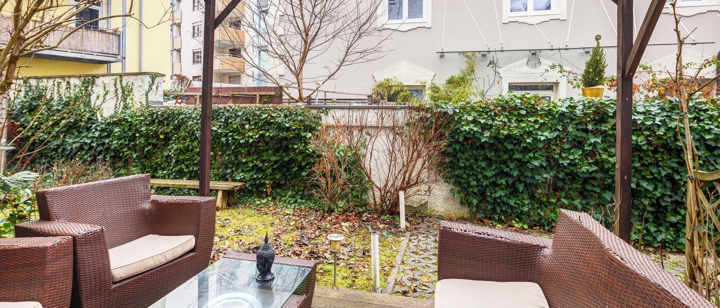 公寓 München Schlachthofviertel 04 露台 10154