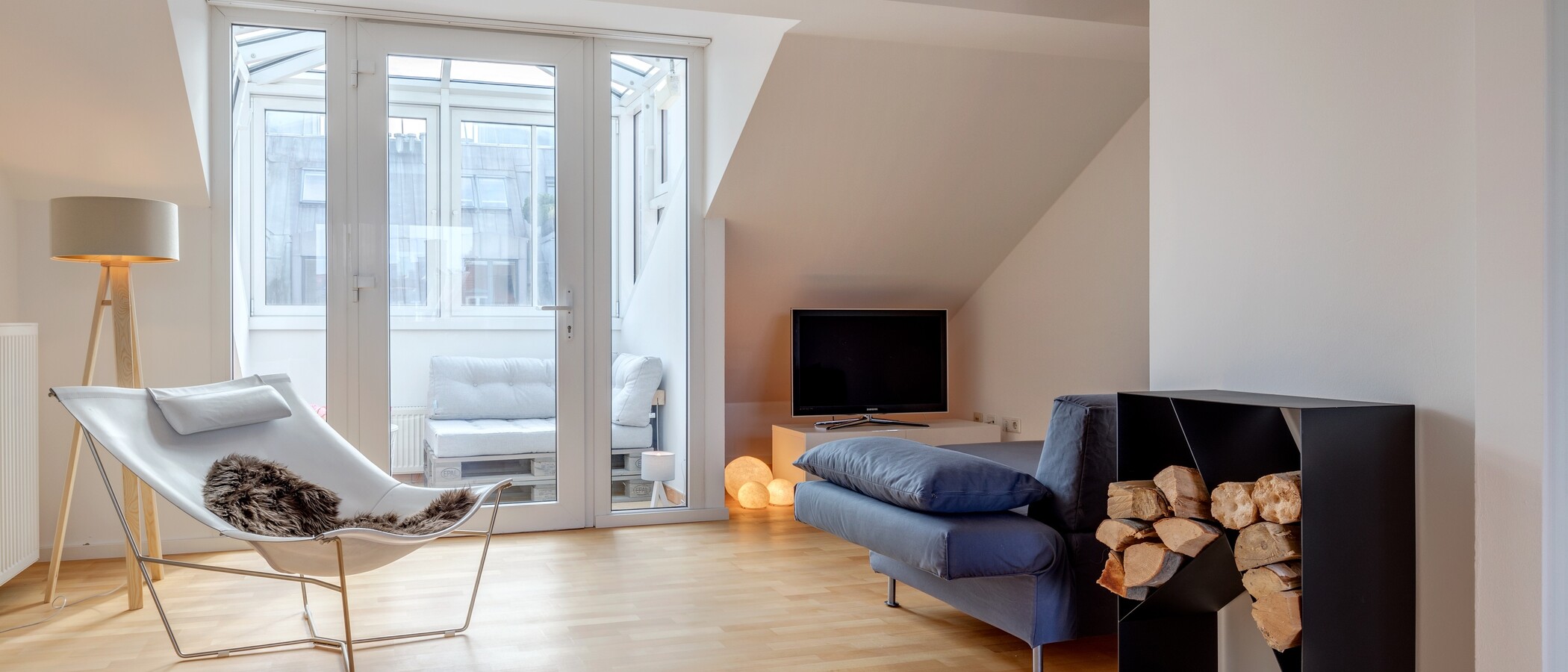 阁楼公寓 München Schwabing-Nord (zw. Belgrad- & Leopoldstraße) 03 客厅 10759