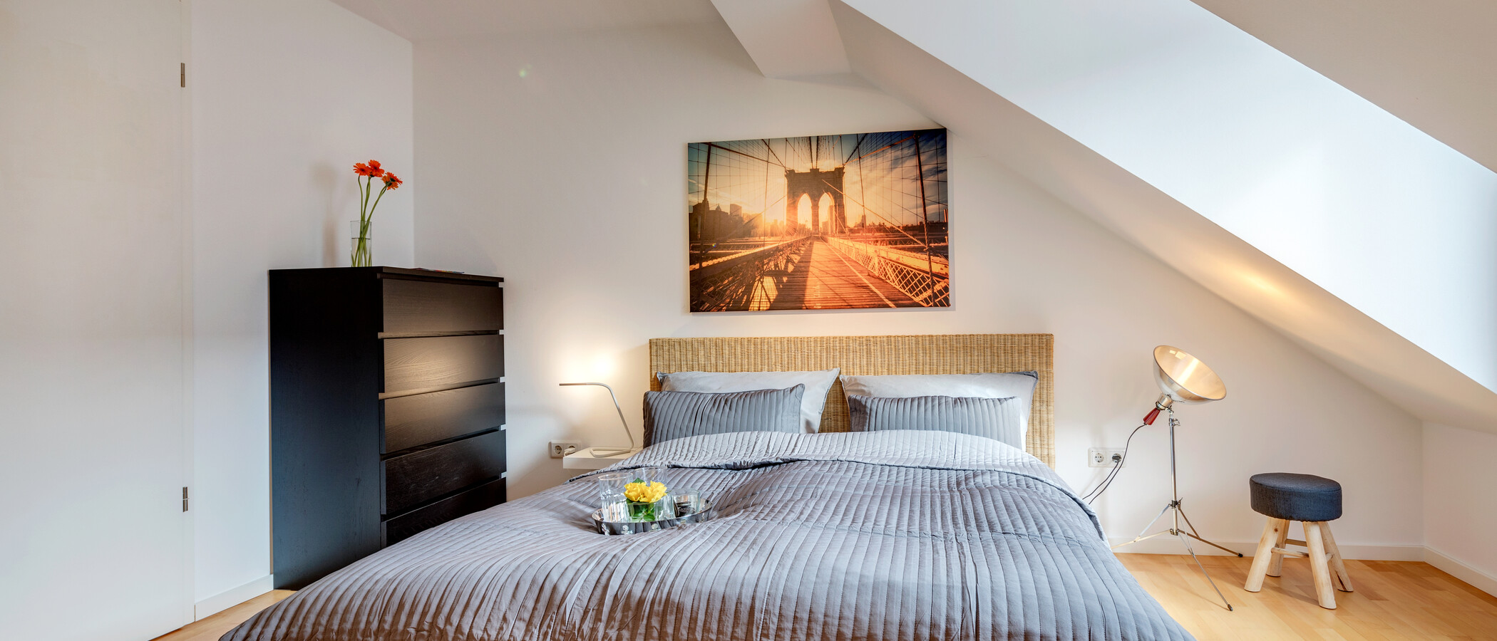 阁楼公寓 München Schwabing-Nord (zw. Belgrad- & Leopoldstraße) 02 睡眠区 10759