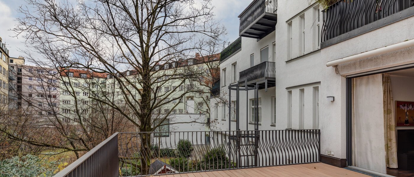 公寓 München Bogenhausen 01 露台 10830