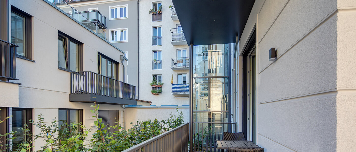 公寓 München Maxvorstadt - Rund um den Josephplatz 02 阳台 10863