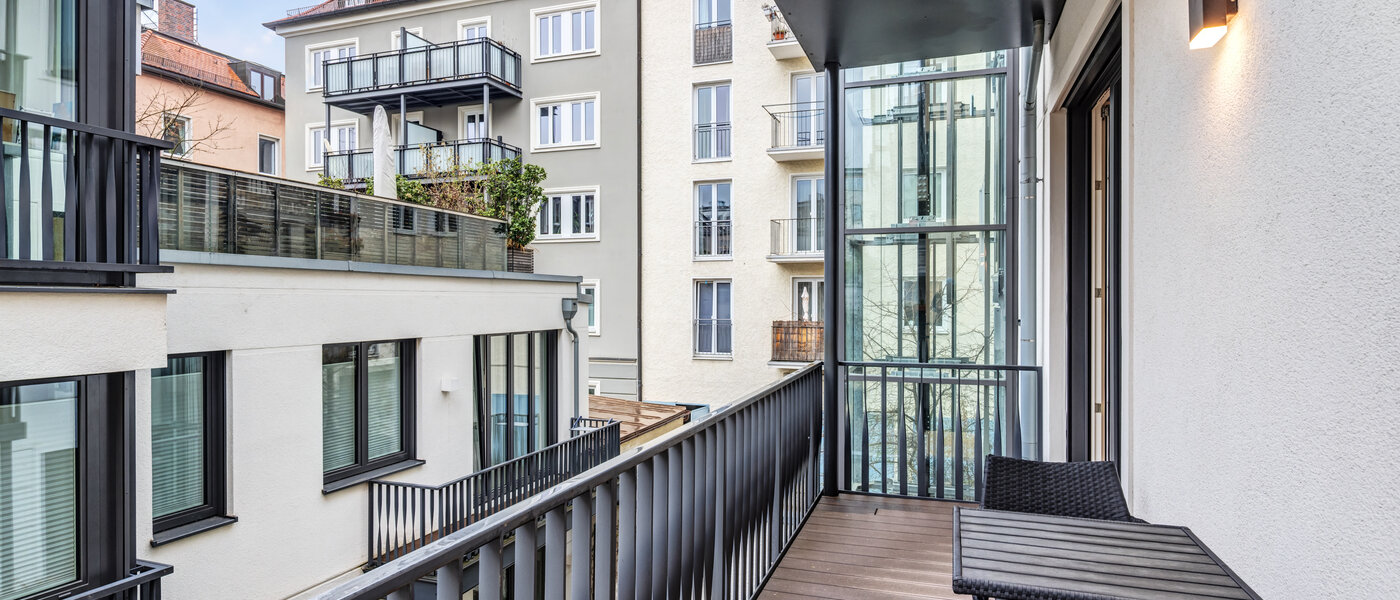 公寓 München Maxvorstadt - Rund um den Josephplatz 02 阳台 10866