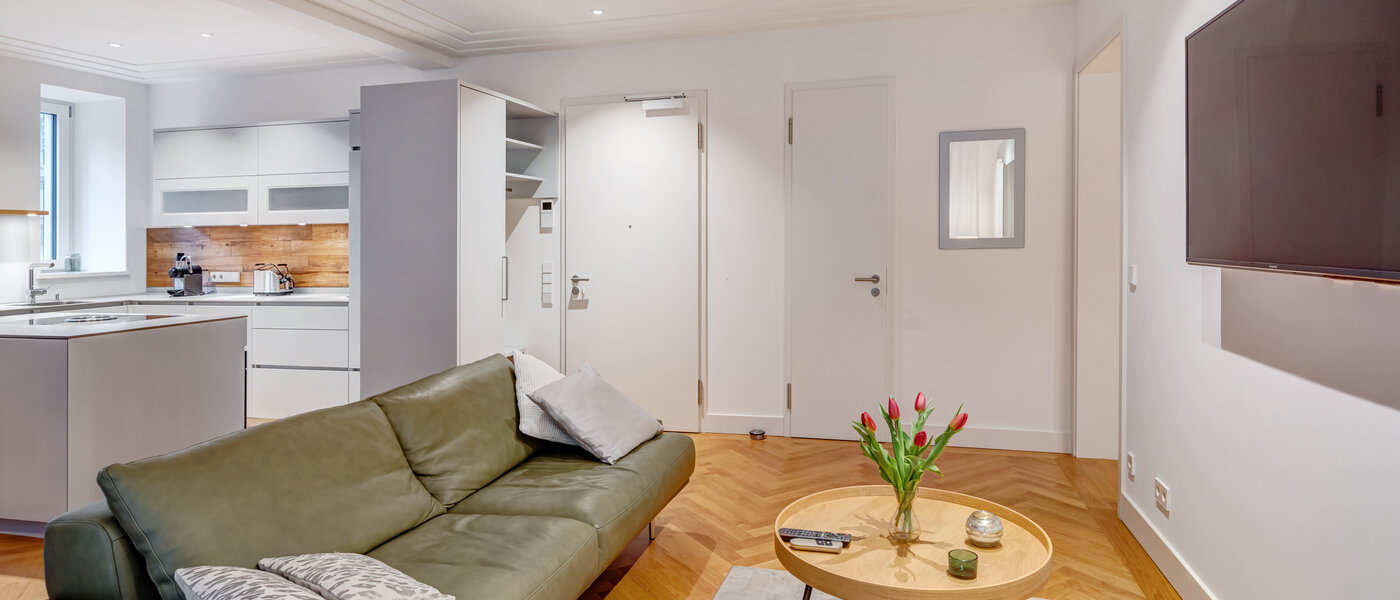 公寓 München Maxvorstadt - Rund um den Josephplatz 03 生活区 10866