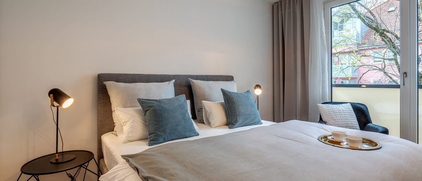 公寓 München Sendling 01 卧室 10973