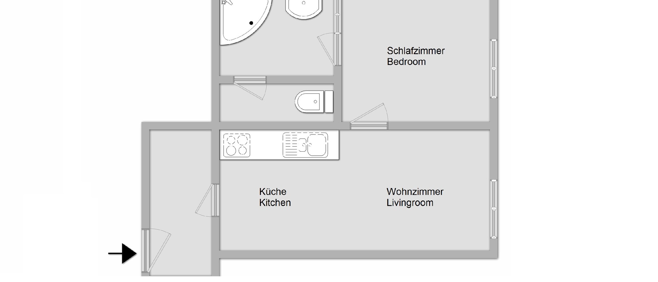 公寓 München Haidhausen 01 平面图 10977
