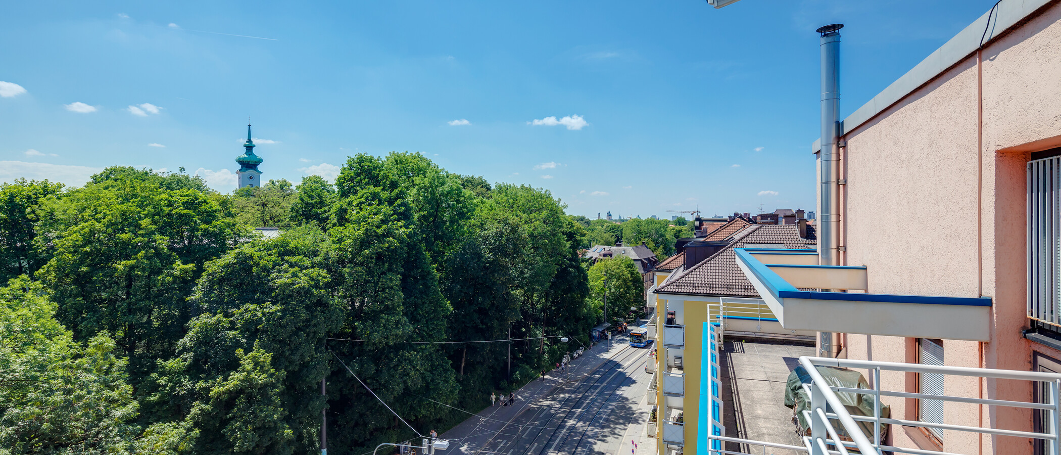 屋顶露台公寓 München Bogenhausen 03 景观 11076