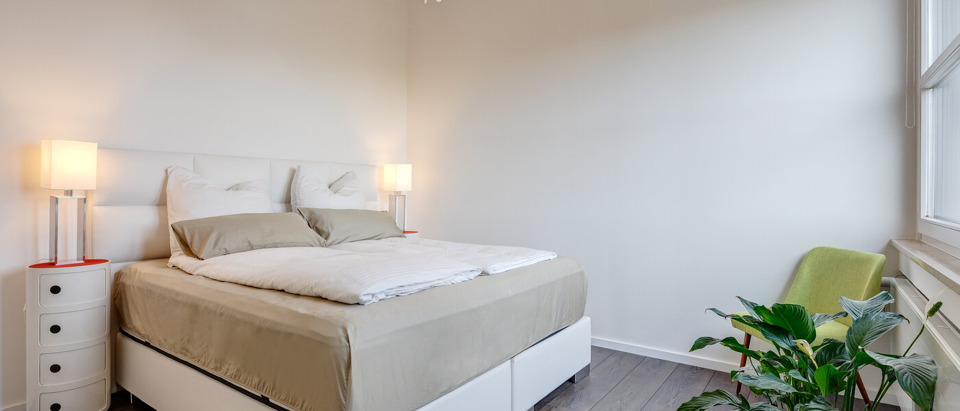 屋顶露台公寓 München Arabellapark 02 卧室 11226