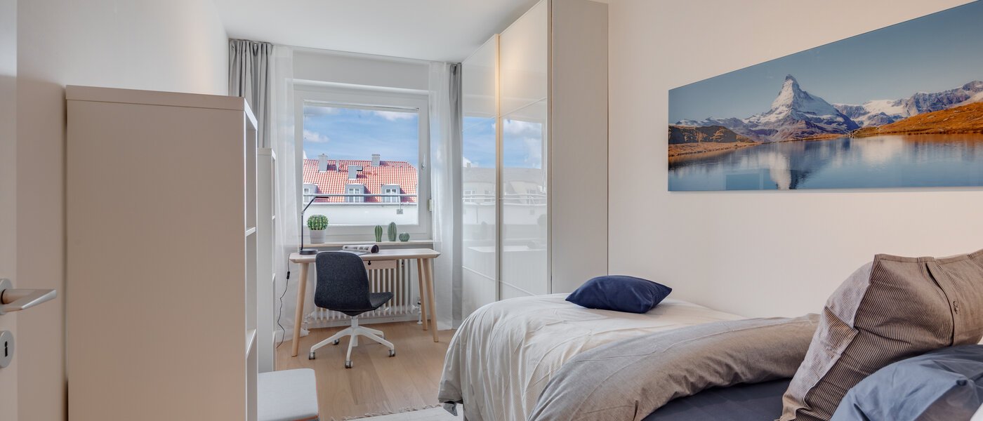 公寓 München Ludwigsvorstadt 01 第二卧室 11328