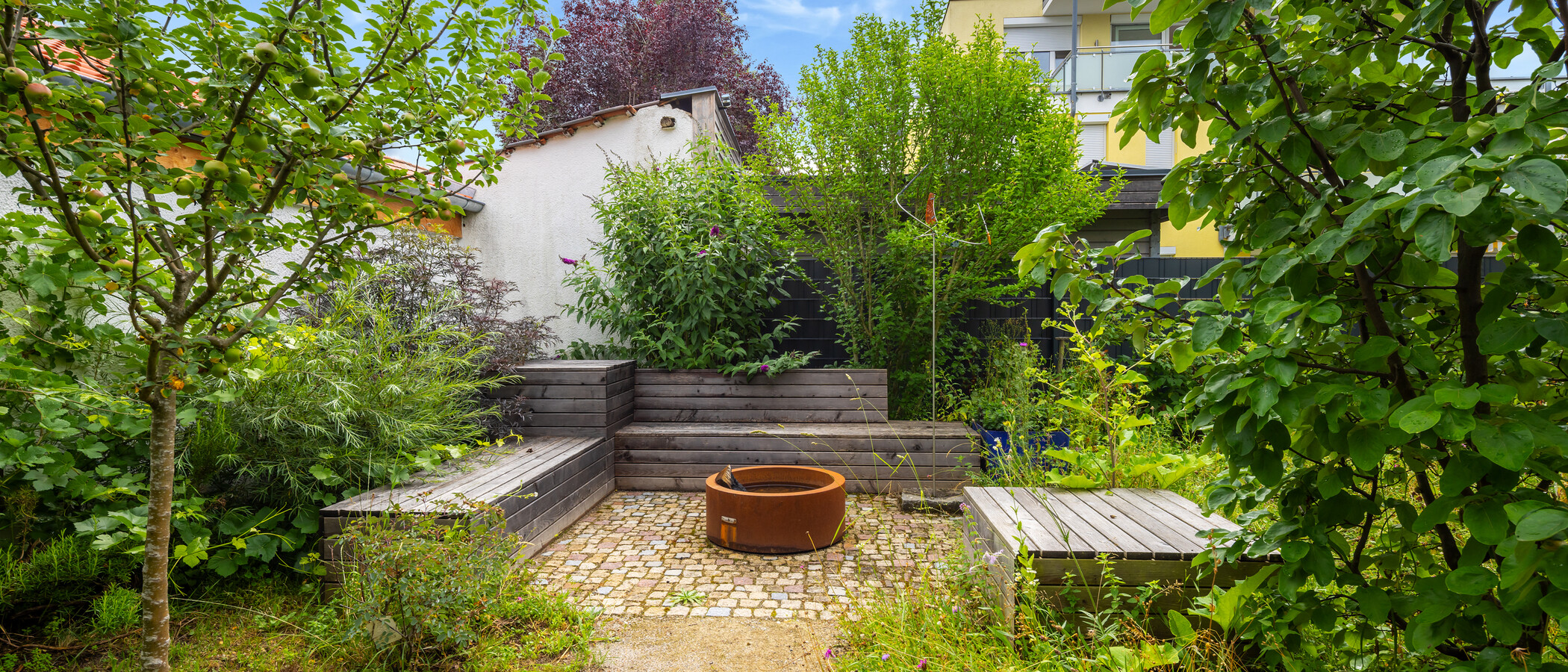 半独立式住宅 München Harlaching 04 花园 11748