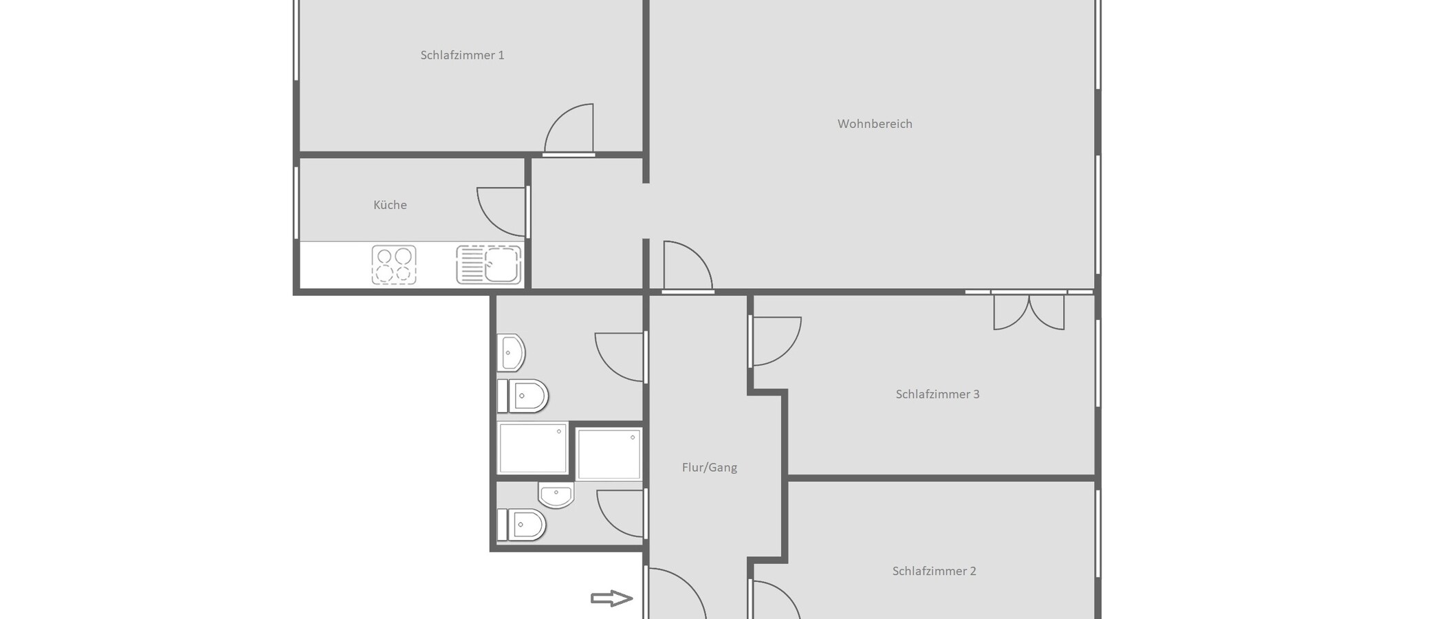 公寓 München Schwabing 01 平面图 12475
