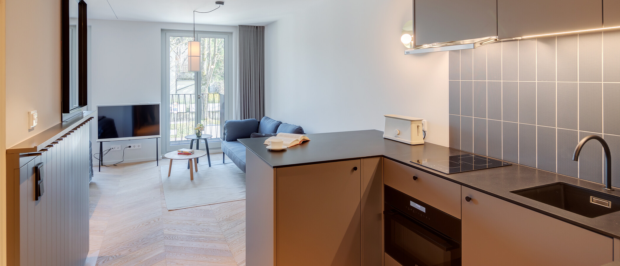 公寓 München Herzogpark 03 厨房 12523