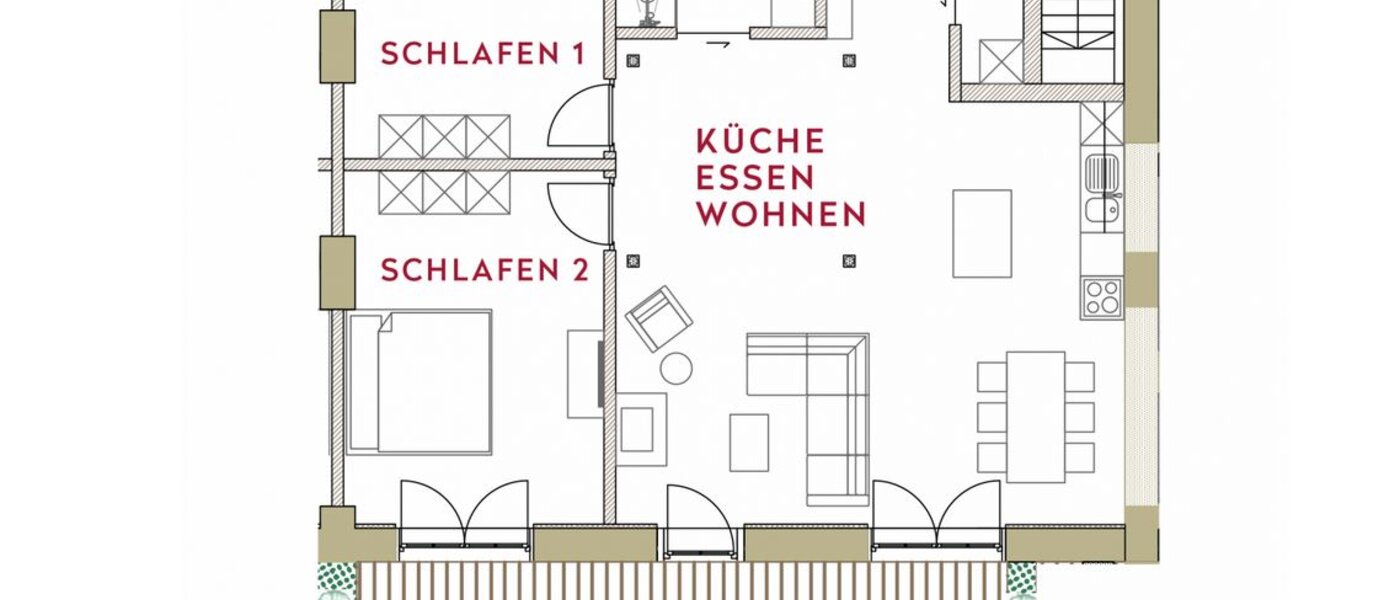 公寓 Waakirchen 01 平面图 13308