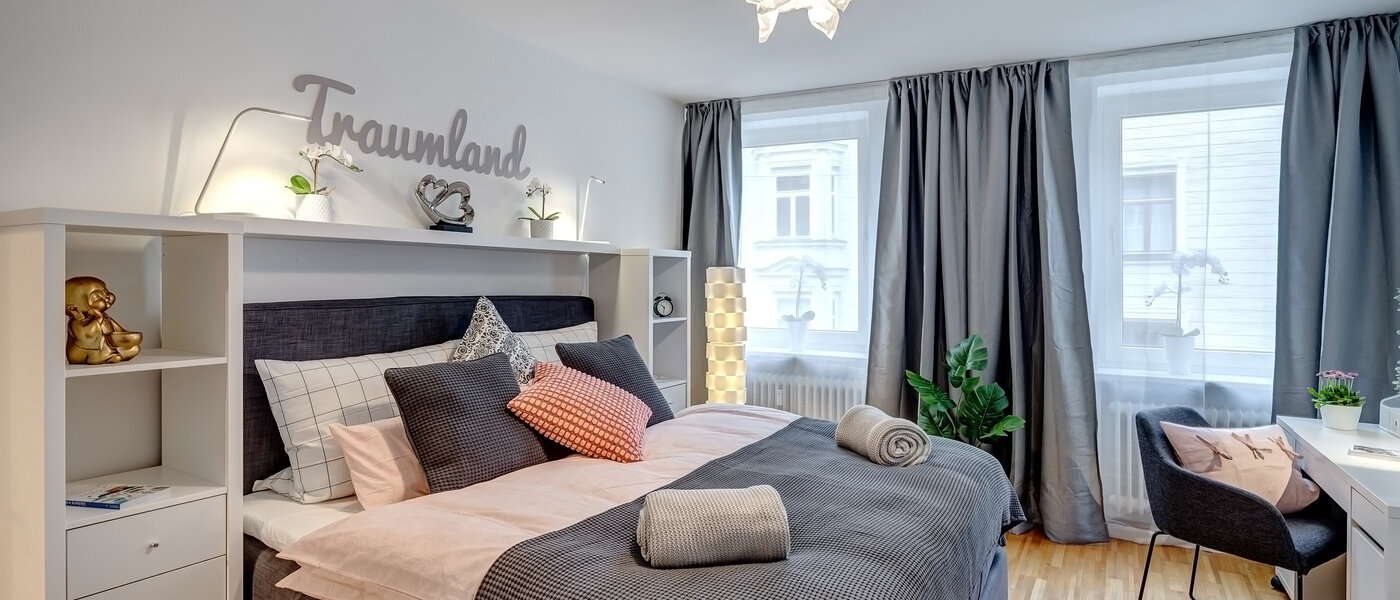 公寓 München Lehel 01 卧室 13416