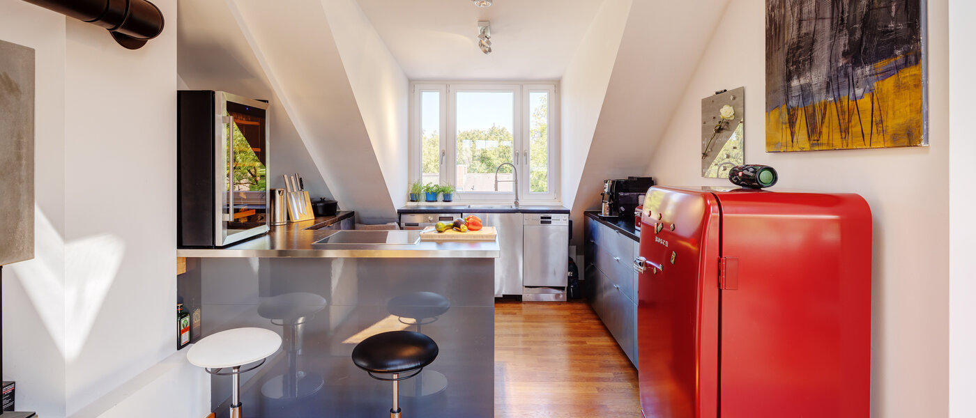 屋顶露台公寓 München Ramersdorf 01 厨房 13657