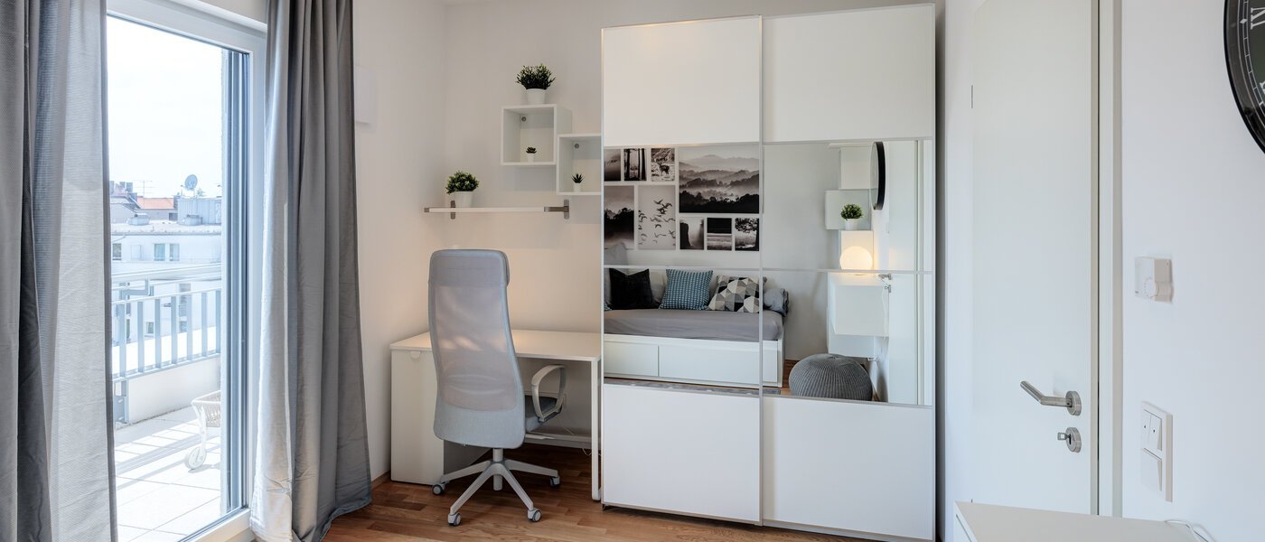 屋顶露台公寓 München Neuhausen 05 第二卧室 13934