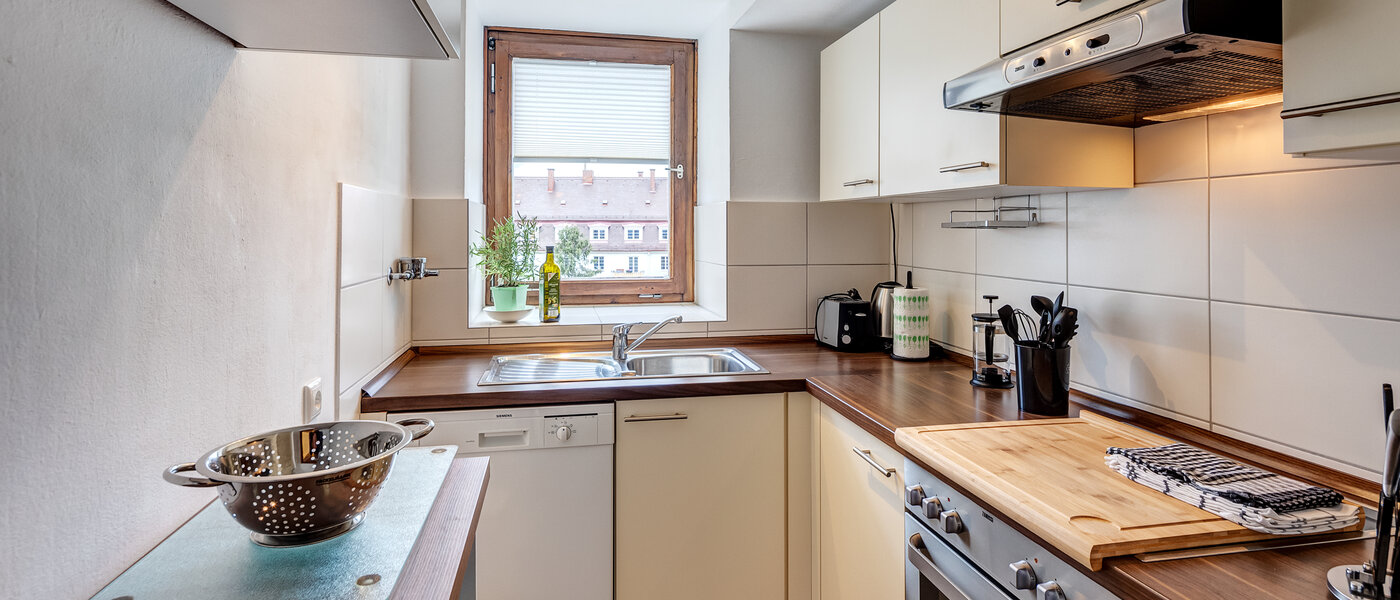 公寓 München Schwabing-West (rund um den Bonner Platz) 01 厨房 13991