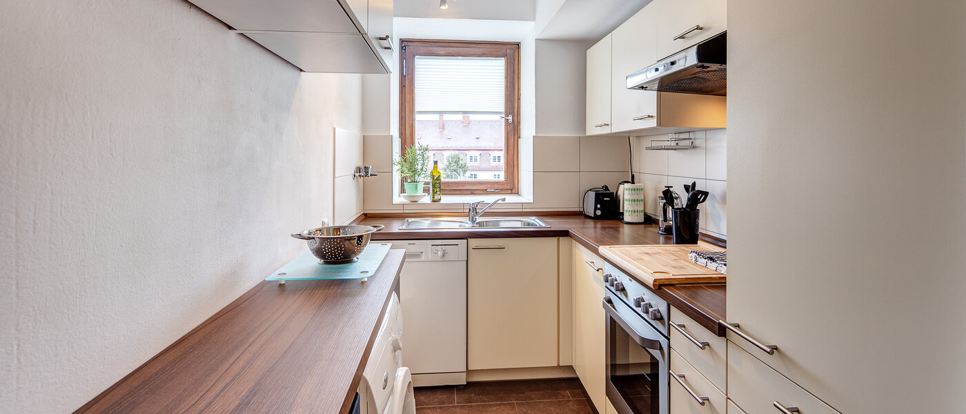 公寓 München Schwabing-West (rund um den Bonner Platz) 03 厨房 13991