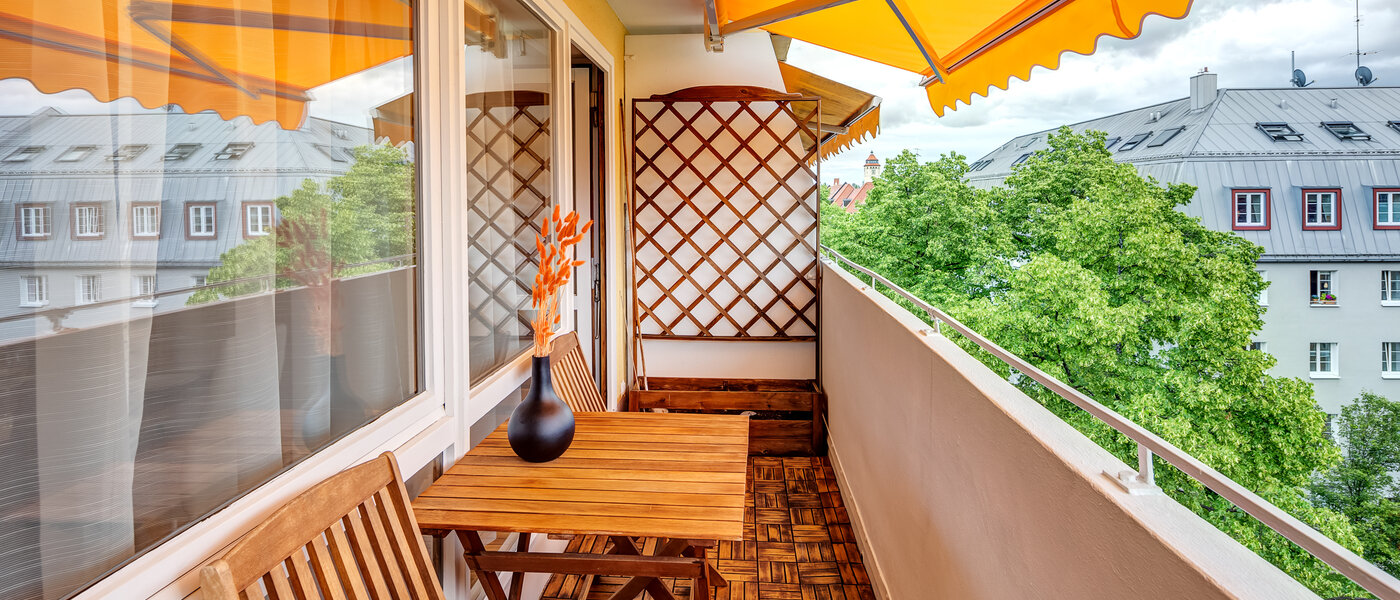 公寓 München Schwabing-West (rund um den Bonner Platz) 01 半封闭式阳台 13991