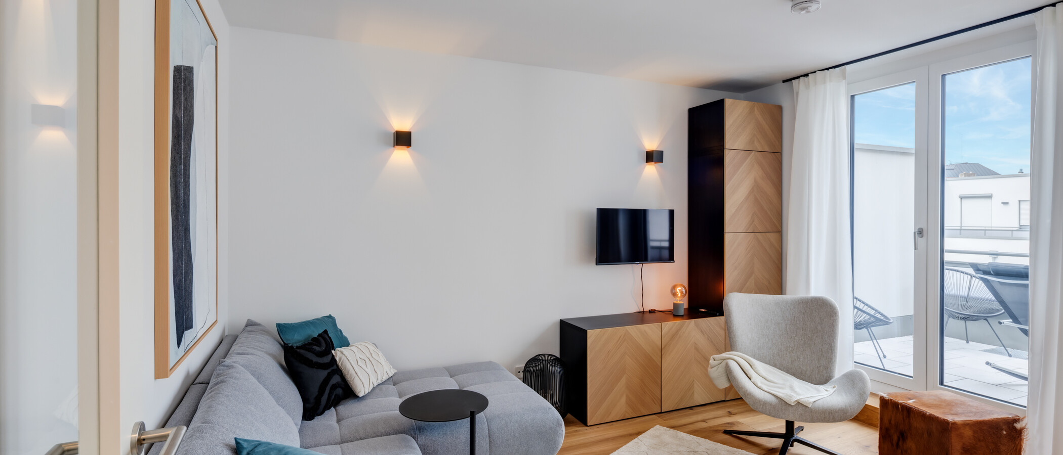 屋顶露台公寓 München Sendling-Westpark 01 生活区 14433