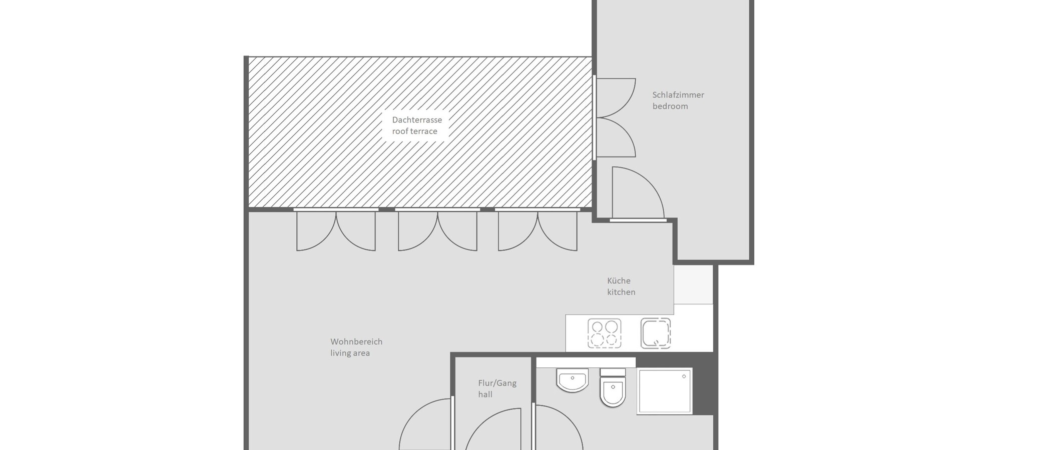 屋顶露台公寓 München Sendling-Westpark 01 平面图 14433