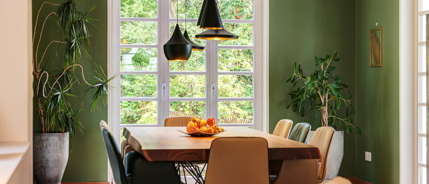 独户住宅 München Obermenzing 01 用餐区 14582