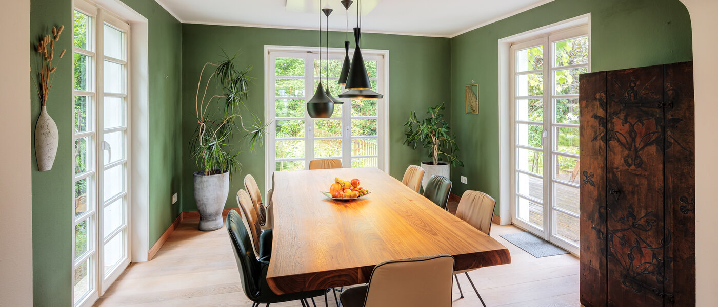 独户住宅 München Obermenzing 02 用餐区 14582