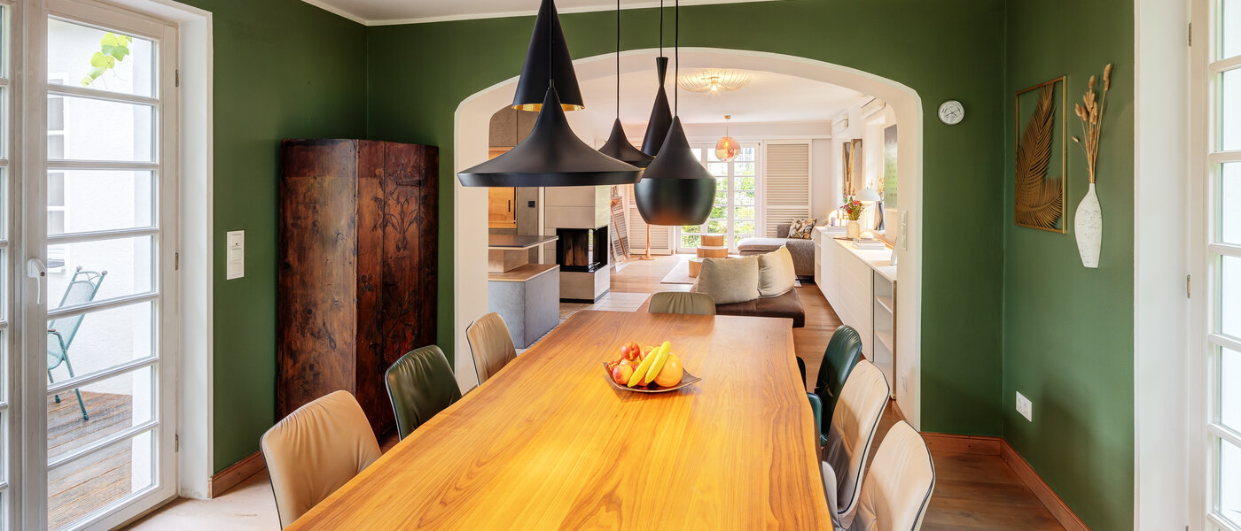 独户住宅 München Obermenzing 03 用餐区 14582