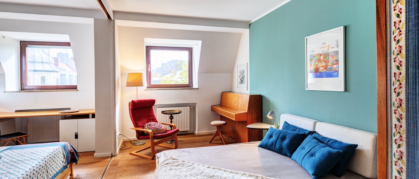 阁楼公寓 München Haidhausen 02 第二卧室 14648