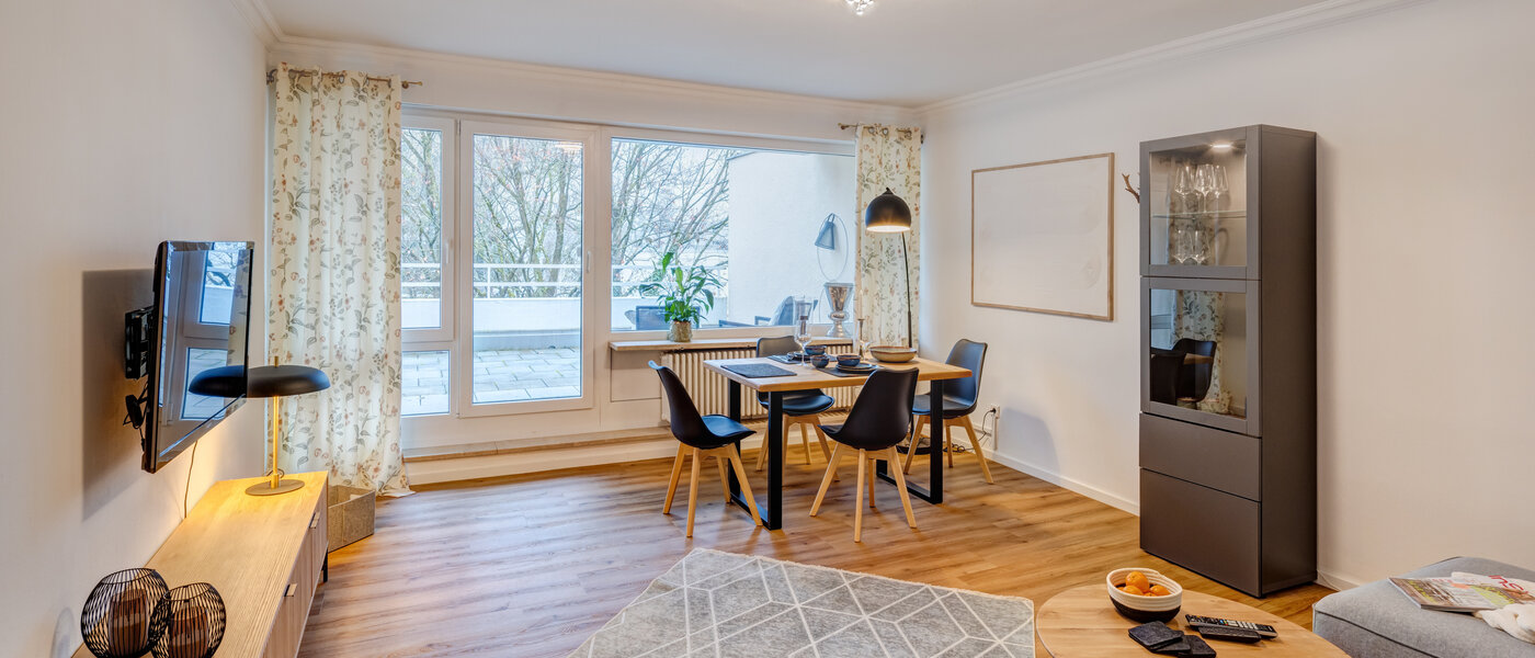 屋顶露台公寓 München Nymphenburg 01 客厅 14694