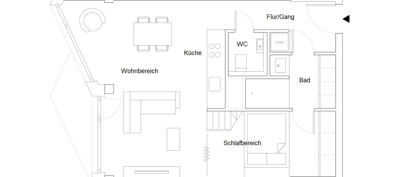 屋顶露台公寓 München Neuhausen 01 平面图 14699