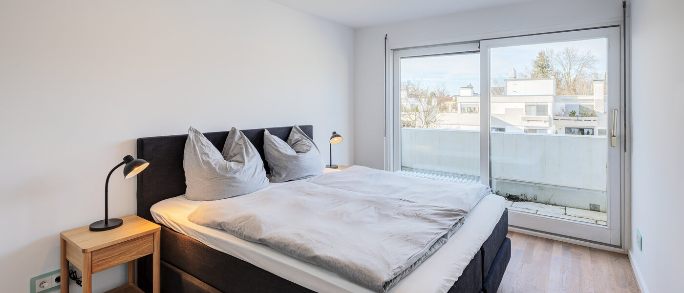 屋顶露台公寓 München Nymphenburg 01 第一卧室 14775