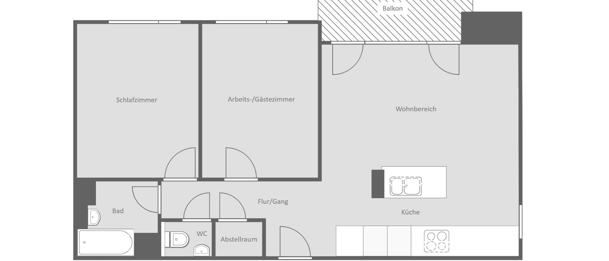 公寓 München Obergiesing 01 平面图 15043