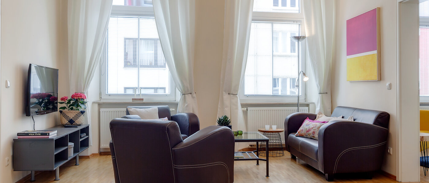 公寓 München Gärtnerplatzviertel 02 客厅 1590