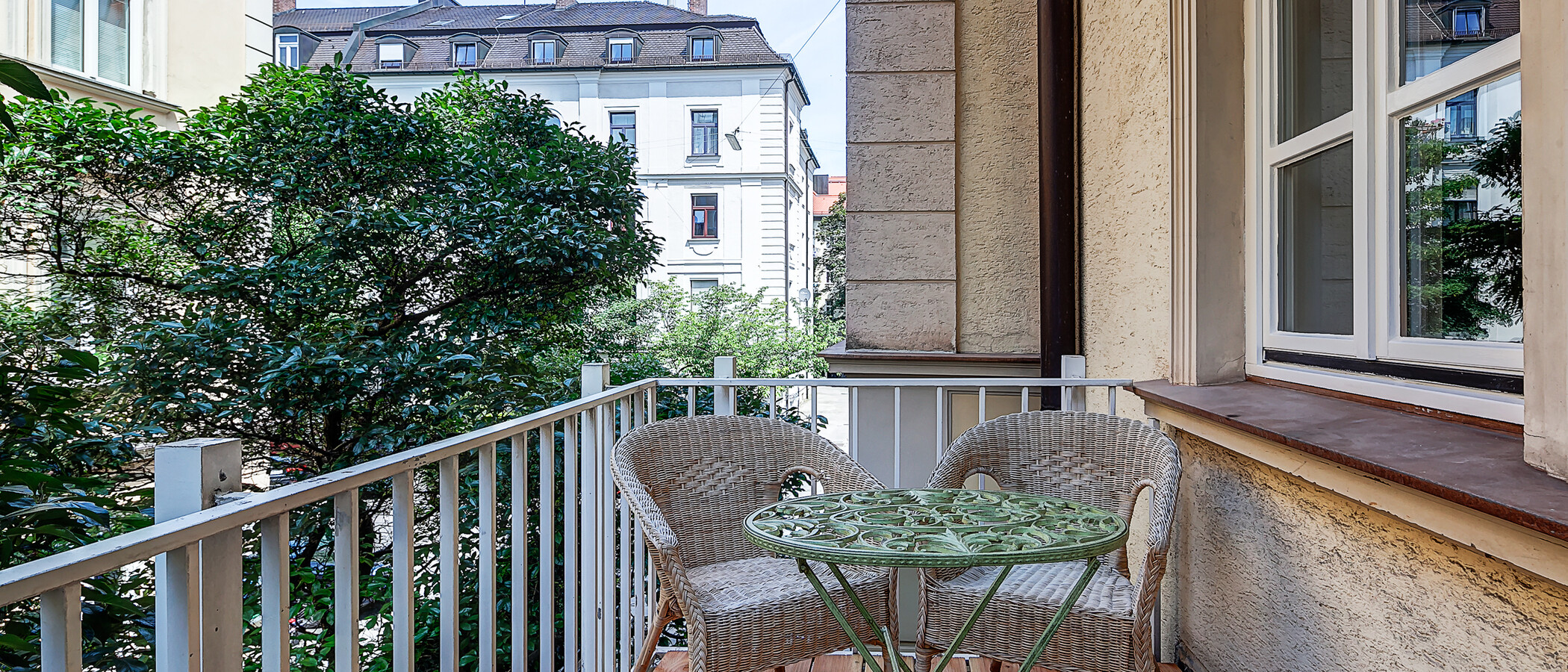 公寓 München Schwabing (links der Leopoldstraße) 01 阳台 1797
