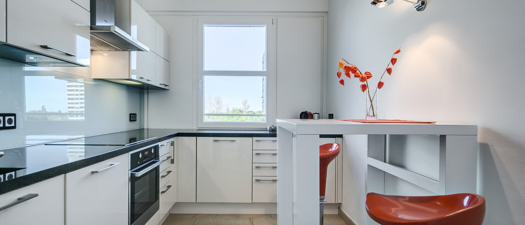 屋顶露台公寓 München Arabellapark 01 厨房 7279