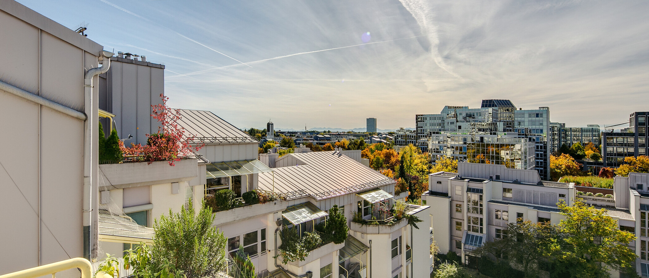 屋顶露台公寓 München Arabellapark 01 景观 7279