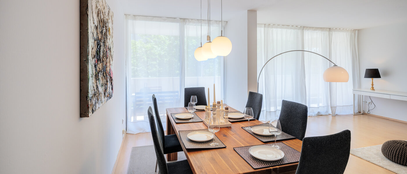 公寓 München Schwabing-Nord (zw. Leopoldstraße & Englischen Garten) 03 用餐区 7670