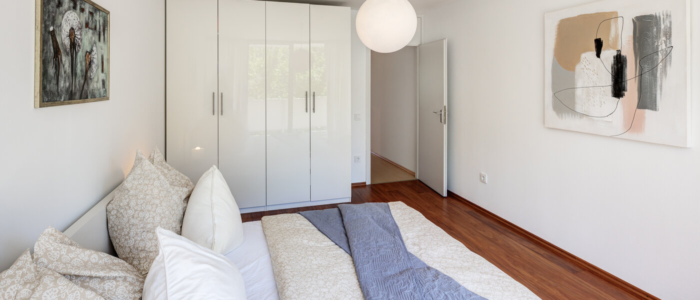 公寓 München Schwabing-Nord (zw. Leopoldstraße & Englischen Garten) 03 第一卧室 7670