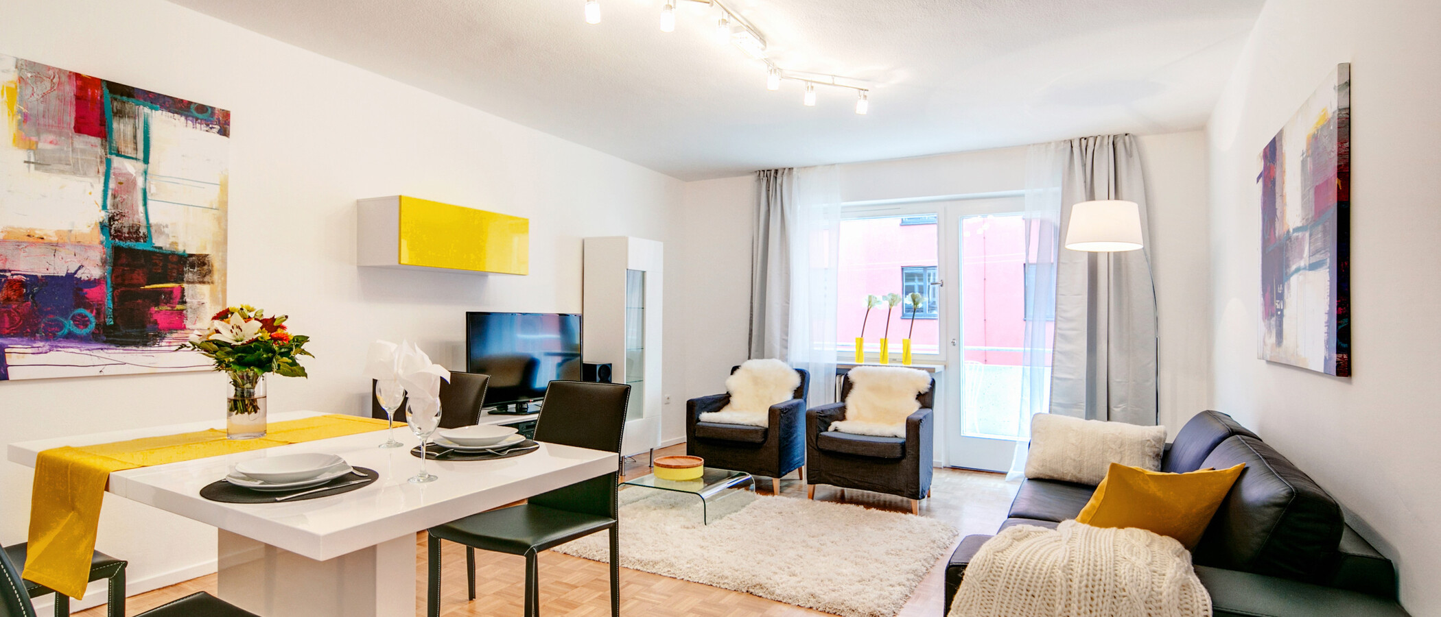 公寓 München Lehel 01 客厅 8256