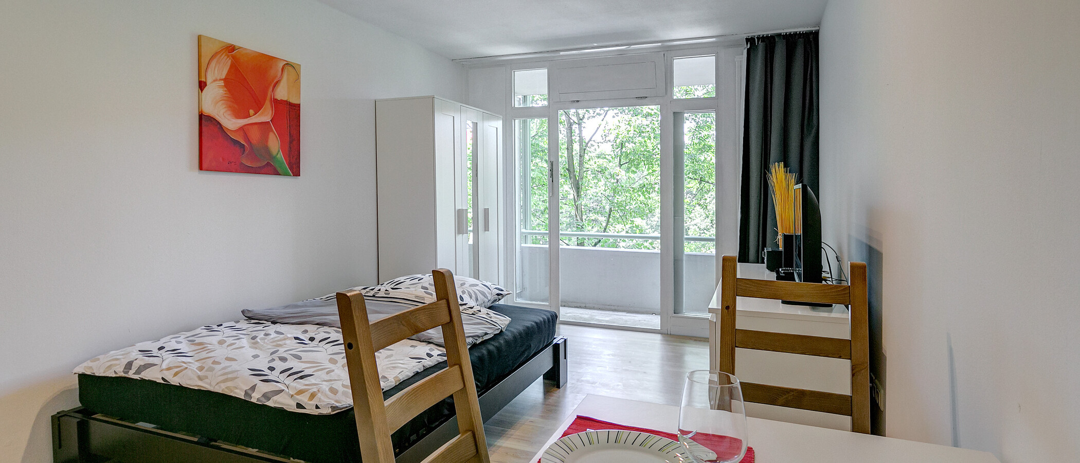 租用公寓 München Isarvorstadt 02 客厅 8737