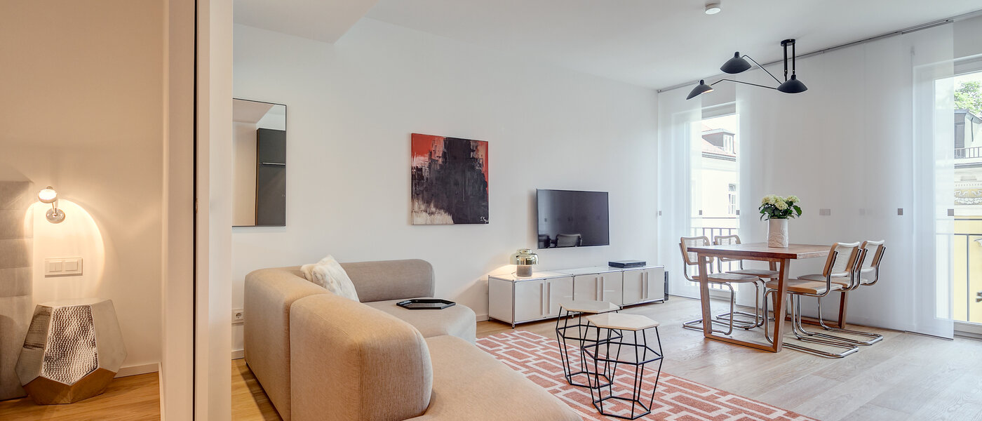 公寓 München Schwabing (rechts der Leopoldstraße) 03 客厅 9521