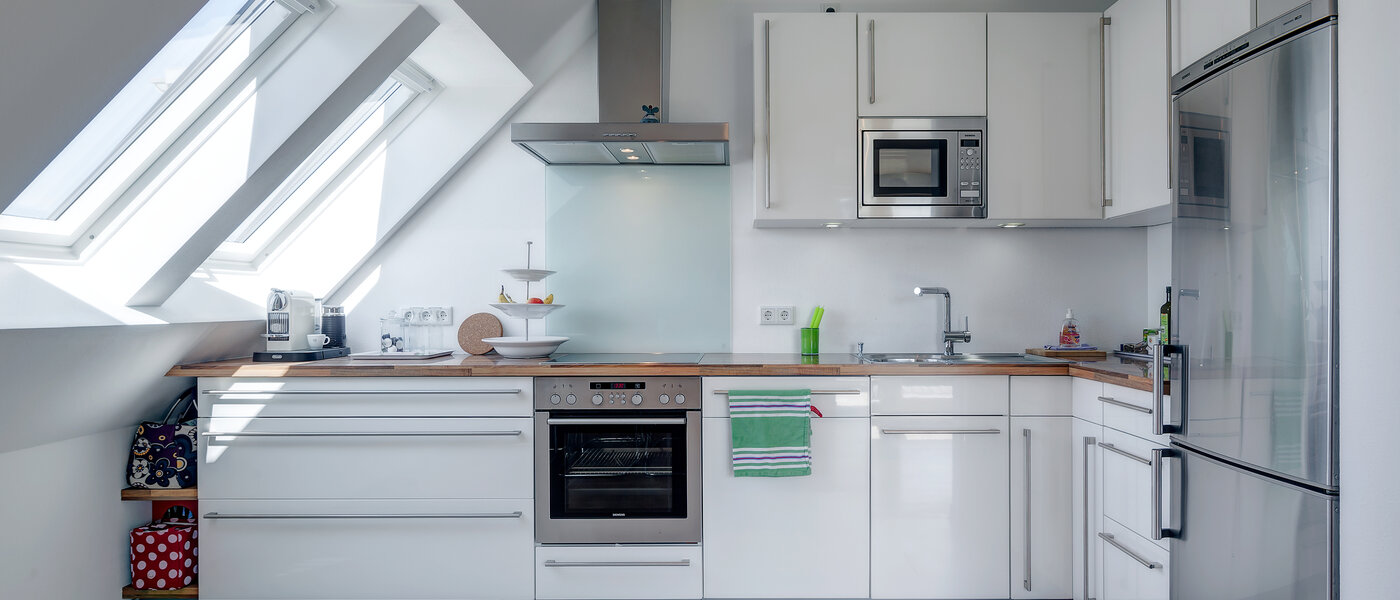 屋顶露台公寓 München Obermenzing 01 厨房 9637