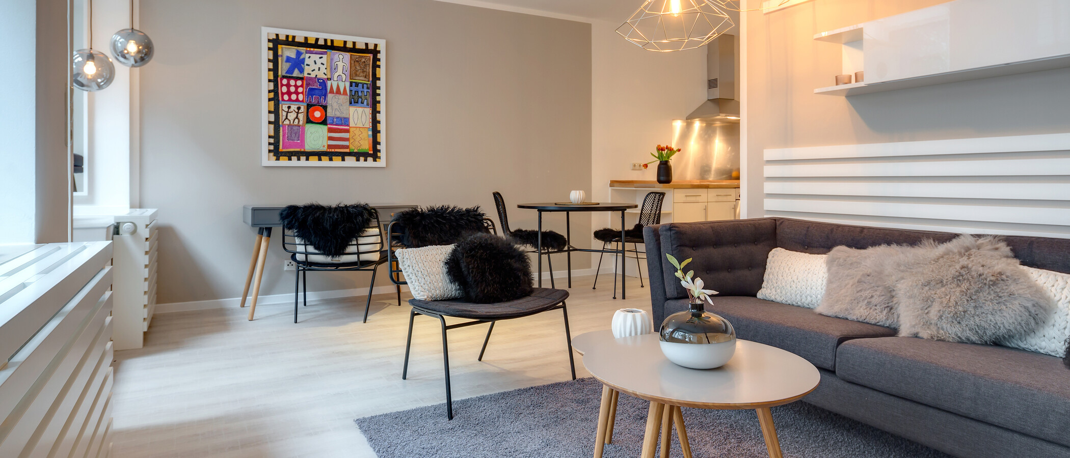 公寓 München Schwabing-West (rund um den Hohenzollernplatz) 01 客厅 9957