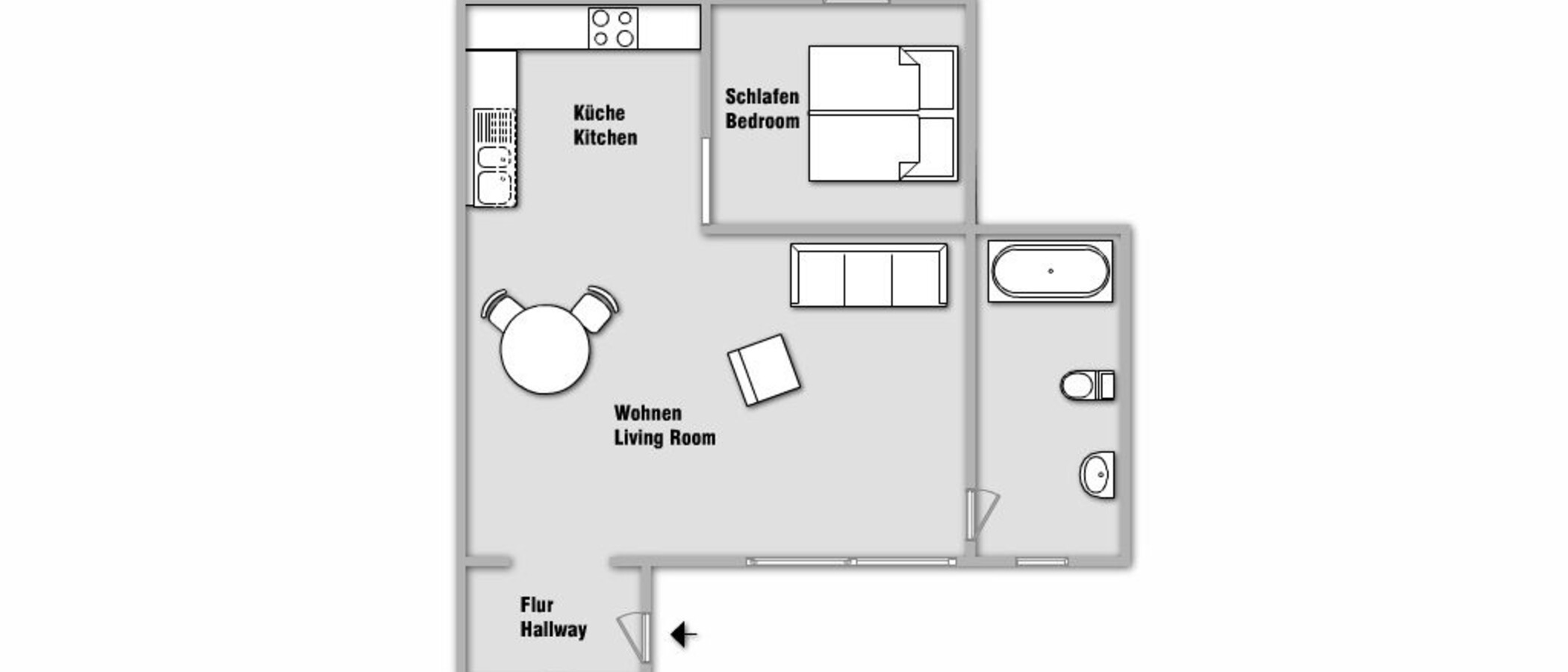 公寓 München Schwabing-West (rund um den Hohenzollernplatz) 01 平面图 9957