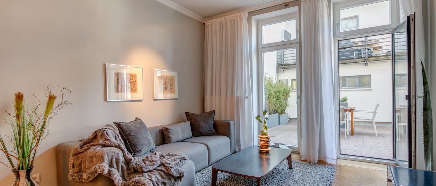 公寓 München Gärtnerplatzviertel 01 客厅 9966