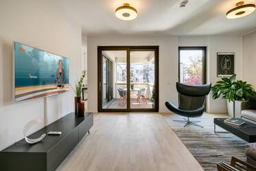 位于博根豪森的拥有 3.5 个房间的高品质公寓